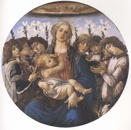 Madonna and child with eight Angels or Raczinskj Tondo
